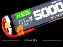 Dualsky 5S 18,5V 5000mAh HED 30C/5C Ultra light