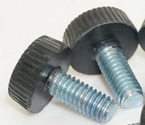 Skruv M3X16mm Svart 2st