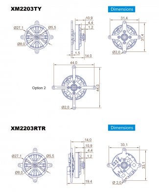 Dualsky XM2203RTR-16 KV:1650 (2S)