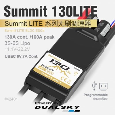 Dualsky SUMMIT 130A Lite 3-6S UBEC 6,0V 7A
