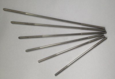 Stötstång stål M2x150mm