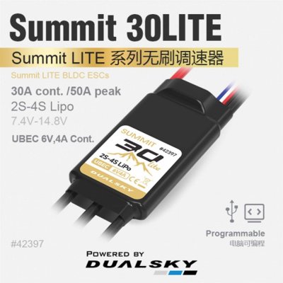 Dualsky SUMMIT 30A Lite 2-4S UBEC 6,0V 4/8A