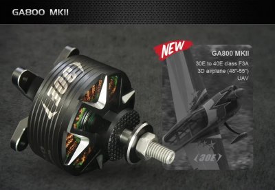 Dualsky GA800.19 MK2 KV:640, 173gr (5-6S)