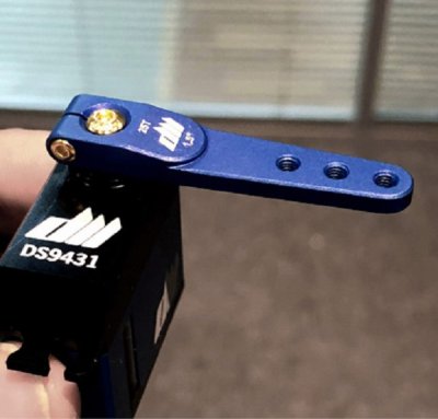 Dualsky Servoarm alu 1,0" Blå 25T Futaba