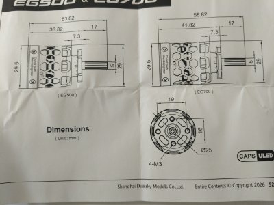 Dualsky EG500.14, KV1480, 72gr