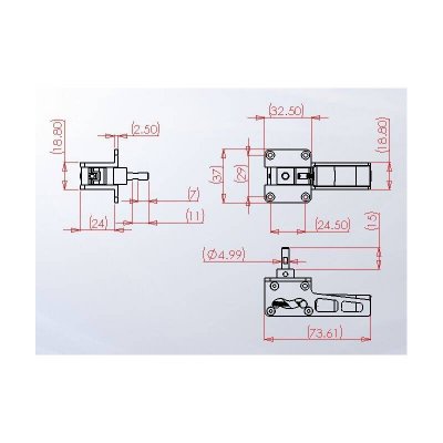 JP Hobby ER-005 Alloy Electric 3 Retracts Set (6kg/Low/Inside) 