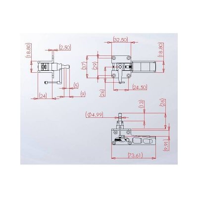 JP Hobby ER-005 Alloy Electric 3 Retracts Set (6kg/Low/Inside) 