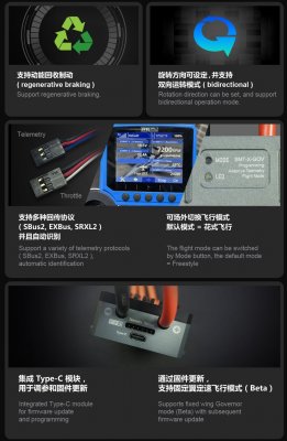 Dualsky SUMMIT 130XHV 5-14S Opto med Telemetri (Futaba/Jeti) SBus2,EXBus,SRXL2
