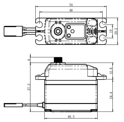 Savöx SV-1270TG Plus , Digitalt, 8,4V, 45kg, 64gram