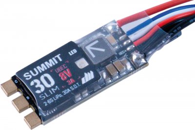 Dualsky Summit SLIM 30A, 2-6S, UBEC 8V5A/ 10A peak