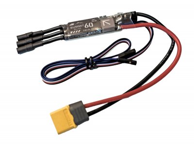 Dualsky Summit SLIM 60A, 2-6S, UBEC 6V5A/ 10A peak