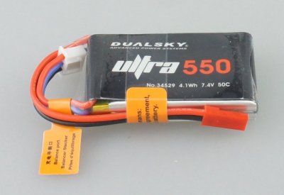 Dualsky 2S 7.4V 550mAh ULT 50C/8C
