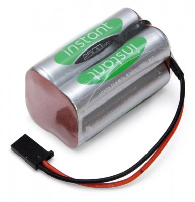 Mottagarbatteri NiMH 4,8V 2500mAh KUB