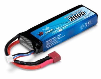 Li-Po Batteri 2S 7,4V 2600mAh 30C
